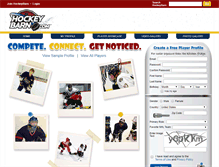 Tablet Screenshot of hockeybarn.com